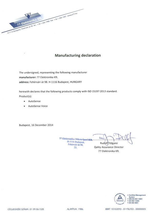 ISO 15197 AutoSense bloedsuikermeters